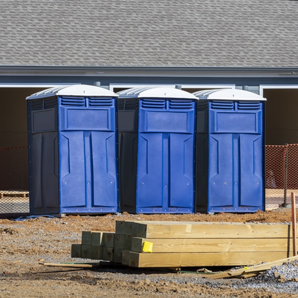 what is the expected delivery and pickup timeframe for the porta potties in Moorland Iowa